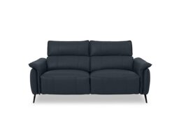 Jude Leather 3 Seater Recliner Sofa with Headrests and Power Lumbar
