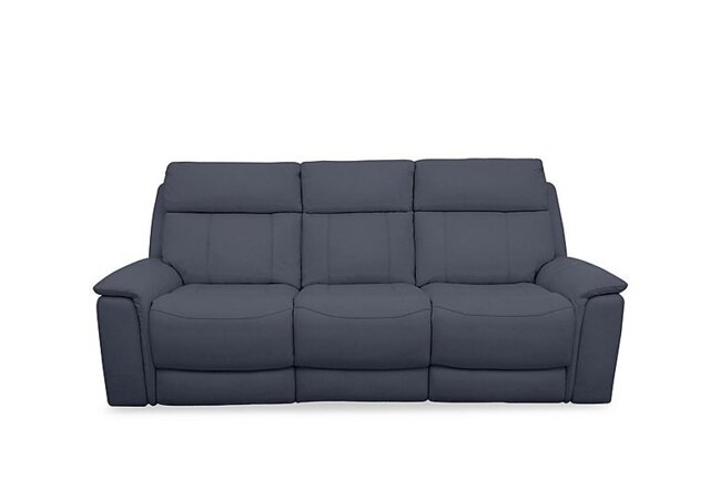 Comfort Story - Chill BV Leather 3 Seater Power Recliner Sofa with Bluetooth - BV Ocean Blue