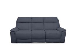 Comfort Story - Chill BV Leather 3 Seater Power Recliner Sofa with Bluetooth - BV Ocean Blue