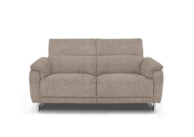 Moet 2 Seater Fabric Power Recliner Sofa with Telescopic Headrests - Anivia Khaki