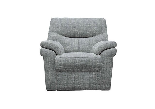 G Plan - Seattle Fabric Power Recliner Armchair with Power Lumbar and Heated Seat - Beach Duck Egg