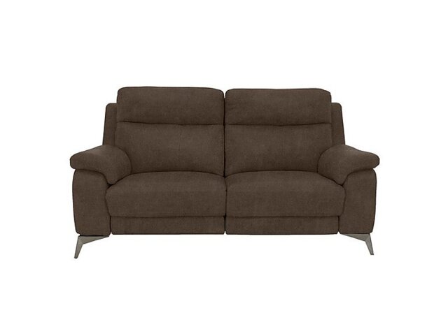 Missouri 2 Seater Fabric Recliner Sofa with Power Headrest - Dark Grey