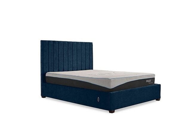 Miranda 133cm Headboard Electric Ottoman Bed Frame - Double - Kashmir Midnight