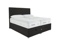Sleepeezee - Natural Touch 3000 Pillowtop Zip and Link End Ottoman Divan Set - Tweed Charcoal