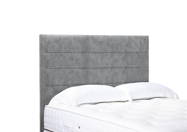 Artisan Collection Natsu High Floor Standing Headboard - Small Double - Daytona Silver