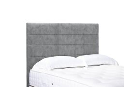 Artisan Collection Natsu High Floor Standing Headboard - Small Double - Daytona Silver