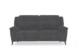 Panache Fabric 3 Seater Power Recliner Sofa with Power Headrests - Manhattan Charcoal