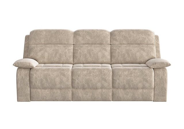 Moreno 3 Seater Fabric Power Recliner Sofa with Power Headrests - Cream