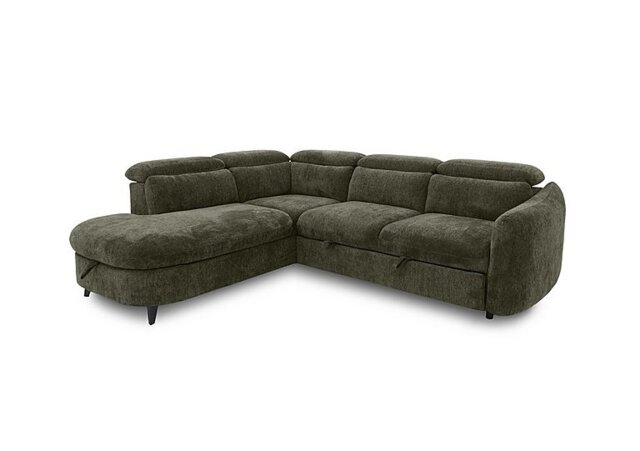 Snooze Left Hand Facing Corner Sofa Bed with Chaise End Storage
