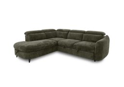 Snooze Left Hand Facing Corner Sofa Bed with Chaise End Storage