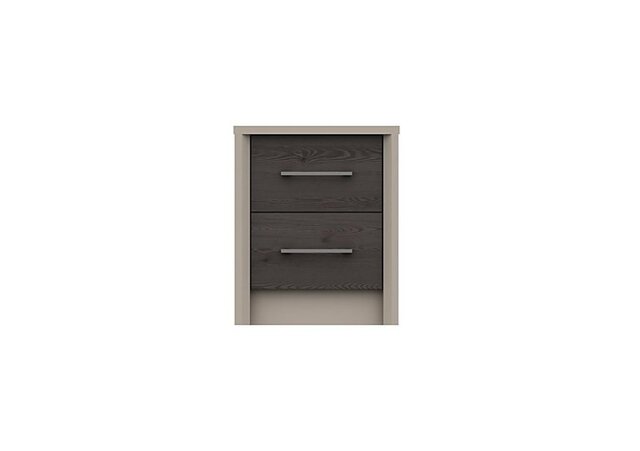 London Bedrooms - Paddington 2 Drawer Bedside Chest - Anthracite - Bedroom Furniture - In Time for Christmas