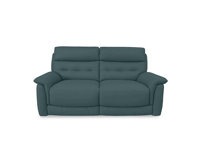 World of Leather - Springer BV Leather 3 Seater Power Recliner Sofa - BV Lake Green