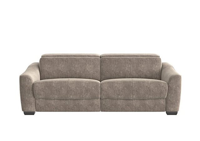 Xavier 3 Seater Fabric Sofa - Mink