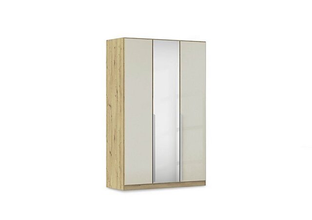 Rauch - Freja 136cm 3 Door Hinged Glass Wardrobe With Mirror Door