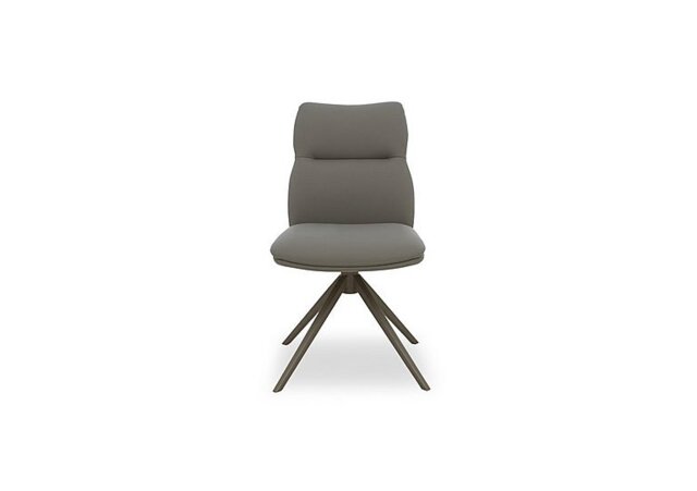 Diva Swivel Dining Chair - Dark Taupe with Bronze Legs - Dining Room Furniture - In Time for Christmas