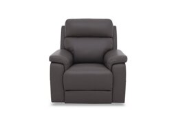 Raven Leather Power Recliner Chair
