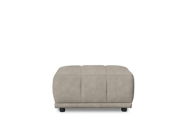 Cube Fabric Large Footstool - Marble Cream