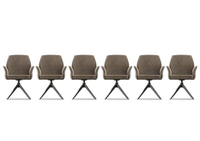 Julio Set of 6 Dining Arm Chairs