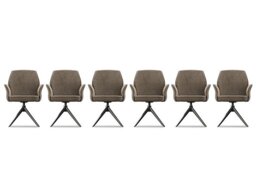 Julio Set of 6 Dining Arm Chairs