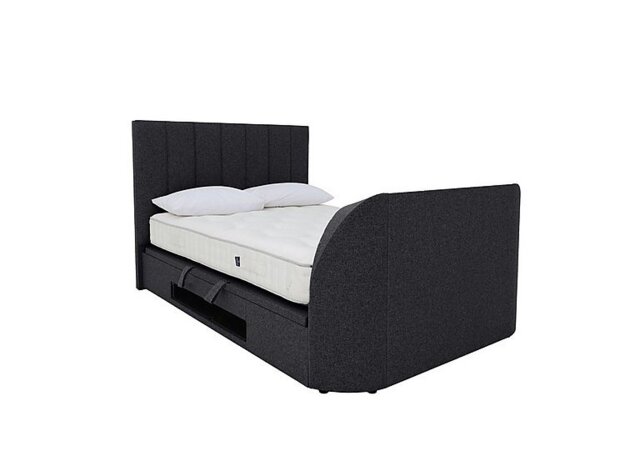 Aramis TV Ottoman Bed Frame - Super King - Slate Grey