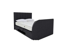 Aramis TV Ottoman Bed Frame - Super King - Slate Grey