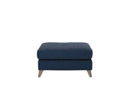 The Lounge Co. - Hermione Fabric Footstool - Damson Jam