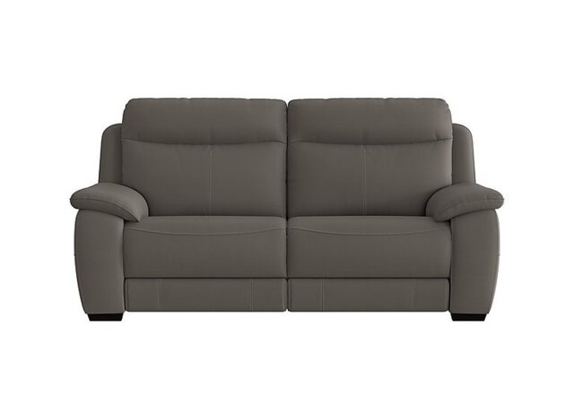 World of Leather - Starlight Express 3 Seater BV Leather Manual Recliner Sofa - BV Elephant
