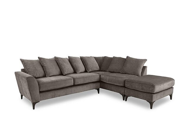 Primrose Scatter Back Right Hand Facing Corner Sofa with Footstool