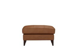 The Lounge Co. - Romilly Leather Footstool - Tobacco