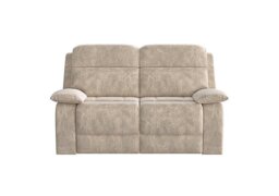Moreno 2 Seater Fabric Sofa with Power Recliner - Cream