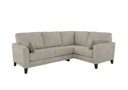 Ideal Home - Brondby Small Fabric Right Hand Facing Corner Sofa - Grey