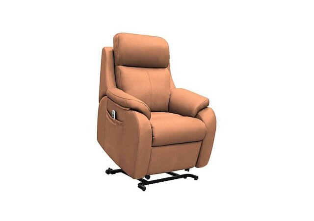 G Plan - Kingsbury Small Leather Lift and Rise Chair - Texas Tan