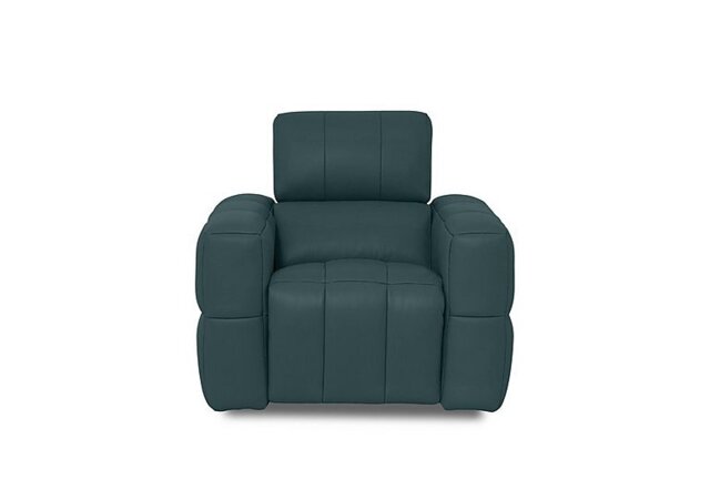 Cube Leather Power Recliner Chair with Power Headrest