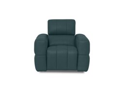 Cube Leather Power Recliner Chair with Power Headrest