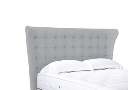 Artisan Collection Callie High Floor Standing Headboard - Double - Aston Silver