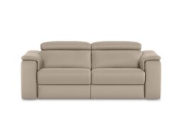 Nicoletti - Canto 3 Seater Leather Recliner Sofa with Headrests and Power Lumbar
