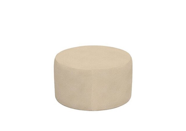 G Plan - Large Round Fabric Footstool - Stingray Linen