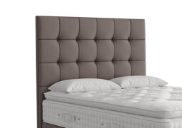 Vispring - Langdon Floor Standing Headboard - King Size - Canvas Coffee