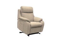 G Plan - Kingsbury Large Fabric Lift and Rise Chair - Libby Sand