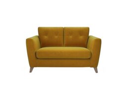 The Lounge Co. - Hermione 2 Seater Fabric Sofa - Golden Spice