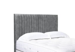 Artisan Collection Cadenza High Floor Standing Headboard - Double - Daytona Silver