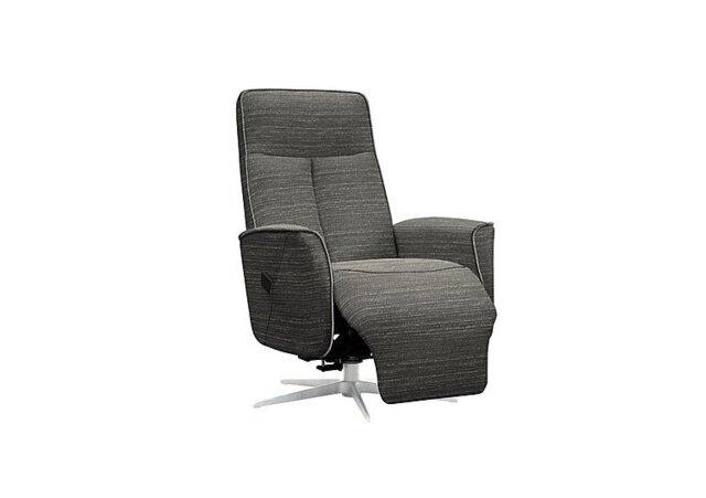 G Plan - Maribo Fabric Lift and Rise Power Recliner Chair with Power Headrest and Chrome Base - Victoria Slate