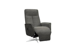 G Plan - Maribo Fabric Lift and Rise Power Recliner Chair with Power Headrest and Chrome Base - Victoria Slate