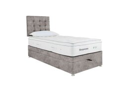 Sleepeezee - Natural Touch 2000 Pillowtop End Ottoman Divan Set - Single - Daytona Silver
