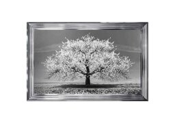 White Cherry Tree Framed Landscape Wall Art