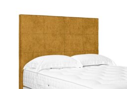 Artisan Collection Elwood High Floor Standing Headboard - Double - Tweed Mustard