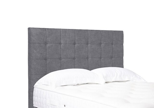 Artisan Collection Kaito High Floor Standing Headboard - Double - Aston Steel