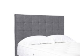 Artisan Collection Kaito High Floor Standing Headboard - Double - Aston Steel