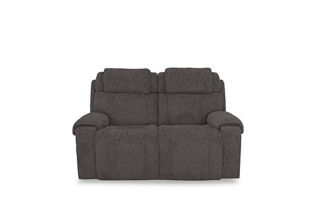World of Leather - Hollywood Fabric 2 Seater Sofa - Dark Grey