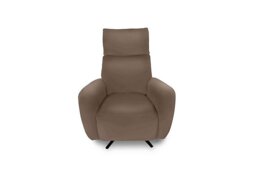 World of Leather - Designer Chair Collection Granada Leather Power Recliner Swivel Chair with Massage Feature - Fawn